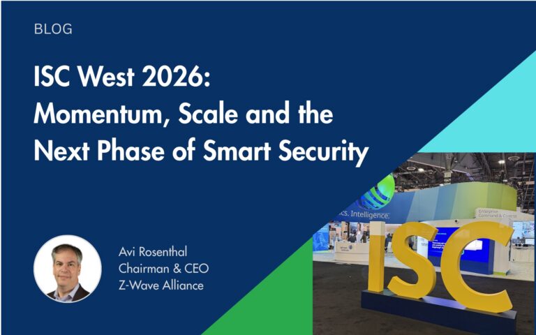 Z-Wave Alliance showcasing smart security innovations and Z-Wave Long Range solutions at ISC West 2026 in Las Vegas