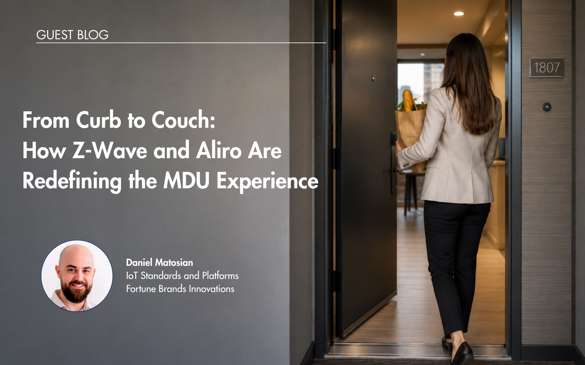 Smart multifamily apartment experience powered by Z-Wave Long Range and Aliro