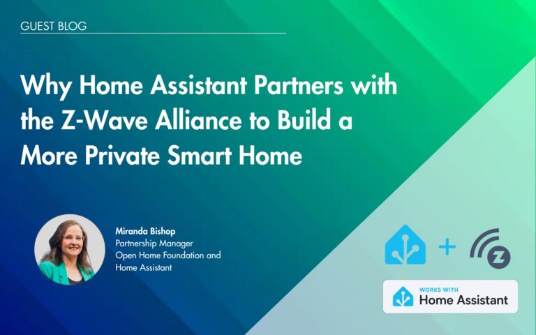 Open Home Foundation Partnership Manager discussing Home Assistant collaboration with the Z-Wave Alliance and certified smart home devices.