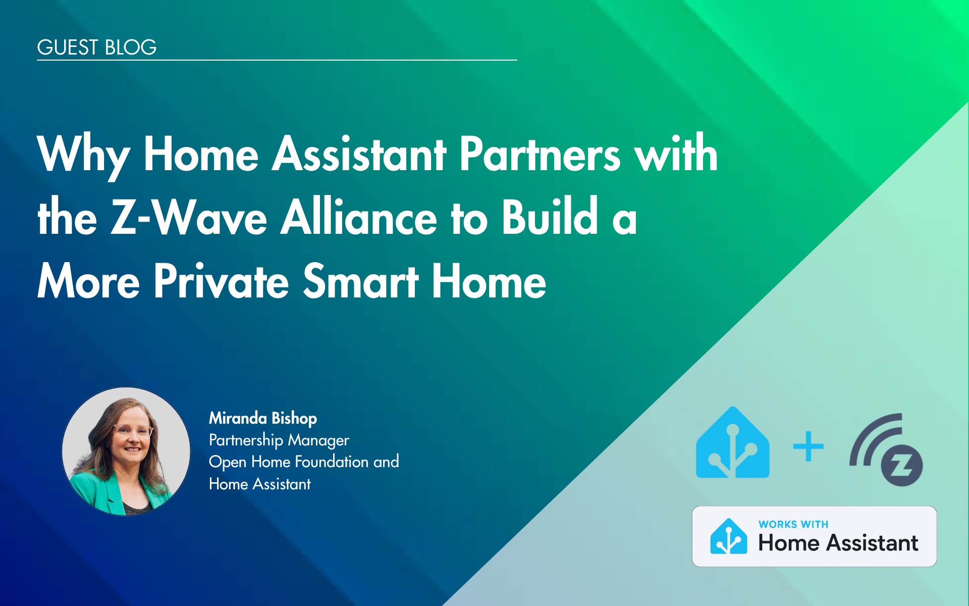 Open Home Foundation Partnership Manager discussing Home Assistant collaboration with the Z-Wave Alliance and certified smart home devices.