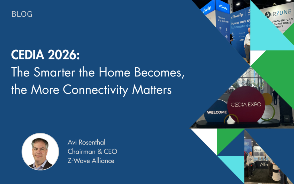 Z-Wave technology and smart home solutions at CEDIA Expo 2026